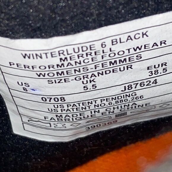 Merrell Black and Gray Waterproof Rain & Snow Boots - Picture 7 of 9